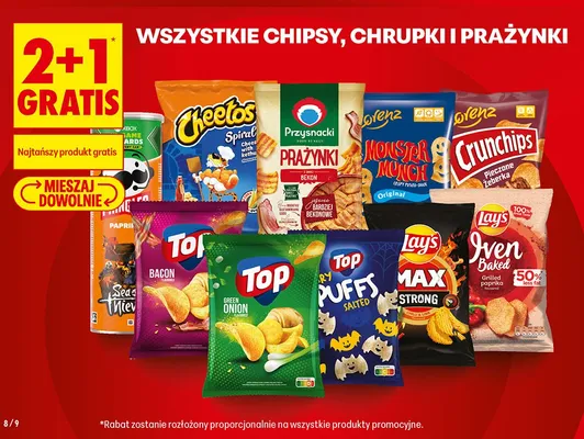 Chipsy, chrupki i prażynki promocja w Biedronka