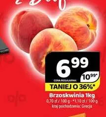 Brzoskwinia promocja w Delfin
