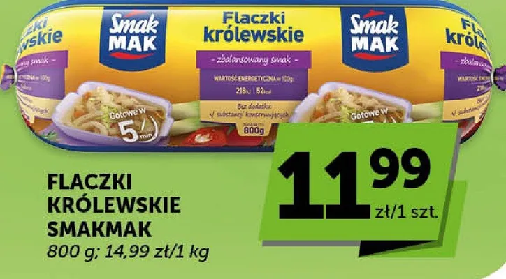 Flaczki królewskie Smakmak promocja w Groszek