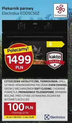 Piekarnik parowy EOD5C50Z promocja w kakto.pl