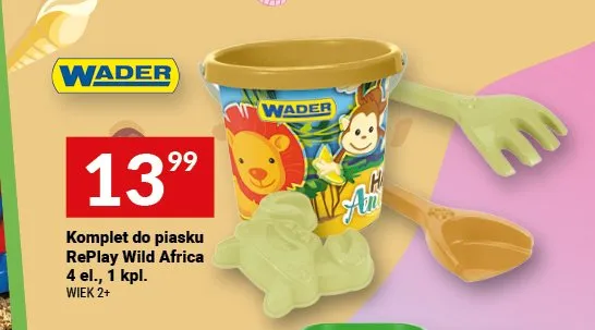 Komplet do piasku Wader RePlay Wild Africa promocja w Twój Market