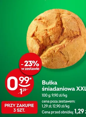Bułka śniadaniowa XXL promocja w Żabka
