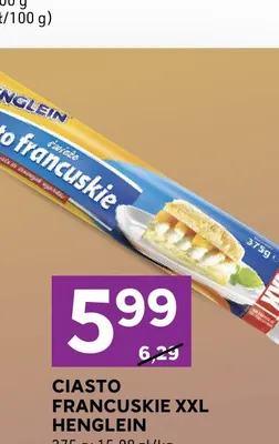 Ciasto francuskie XXL Henglein promocja w Stokrotka