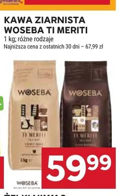 Kawa ziarnista Woseba Ti Meriti promocja w Stokrotka