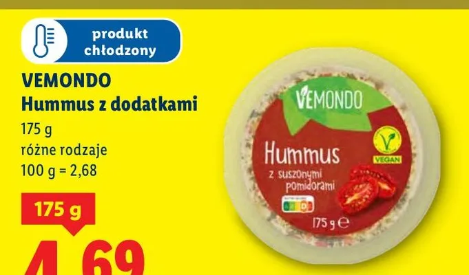 Hummus z dodatkami promocja w Lidl