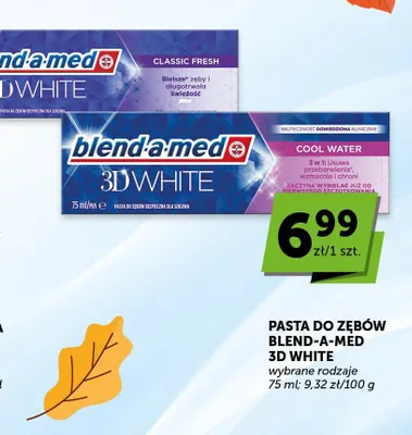 Pasta do zębów Blend-a-med 3D White Classic Fresh promocja w Groszek