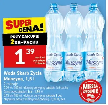 Woda Skarb Życia Muszyna promocja w Twój Market
