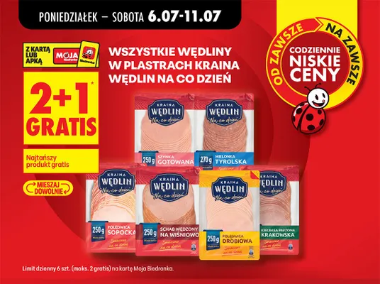 Polędwica drobiowa Kraina Wędlin na co dzień promocja w Biedronka
