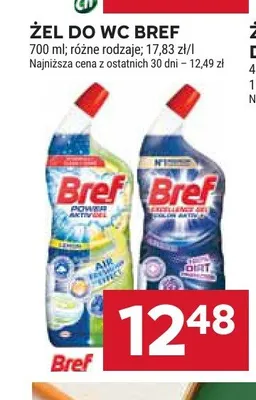 Żel do WC Bref Power Aktiv Lemon promocja w Stokrotka