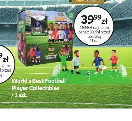Zestaw figurek World's Best Football Player Collectibles promocja w Empik