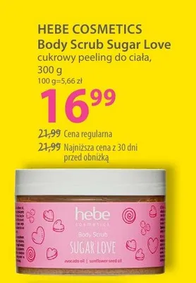Cukrowy peeling do ciała Body Scrub Sugar Love promocja w Hebe