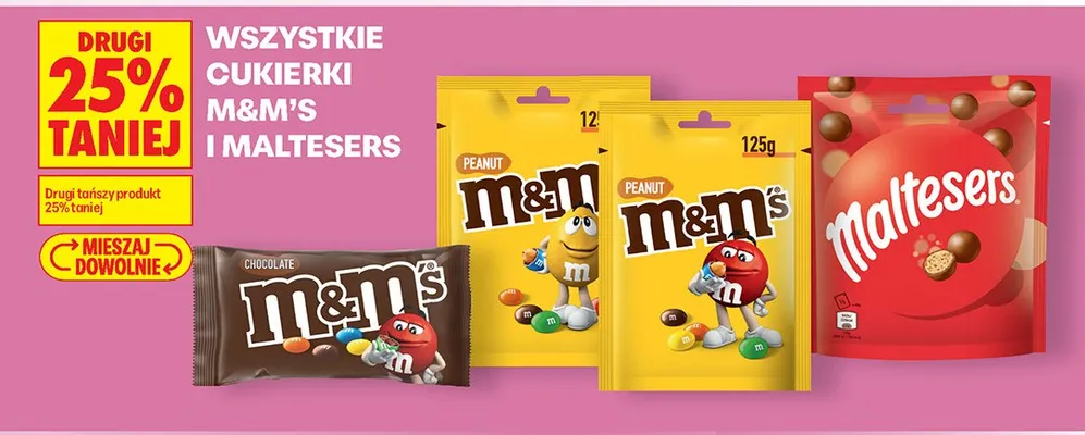 Cukierki M&M's Chocolate promocja w Biedronka