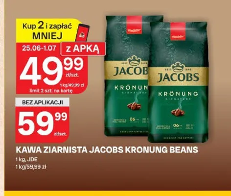Kawa ziarnista Jacobs Krönung Beans promocja w Chorten