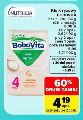 Kleik ryżowy BoboVita promocja w Carrefour