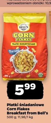 Płatki śniadaniowe Corn Flakes Breakfast from Bell's promocja w Netto