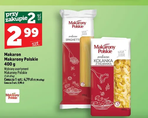 Makaron kolanka z falbanką Makarony Polskie promocja w TOPAZ