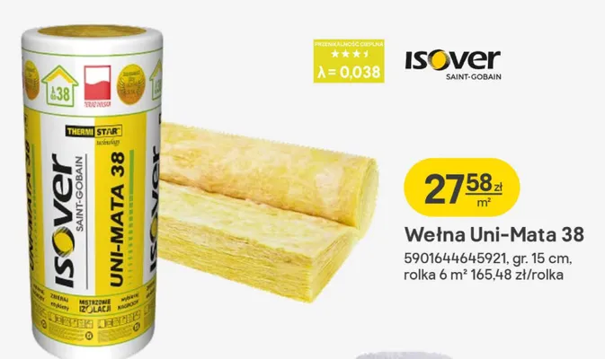 Wełna Uni-Mata 38 promocja w Castorama