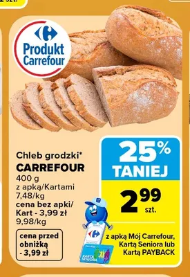 Chleb grodzki Carrefour promocja w Carrefour Market