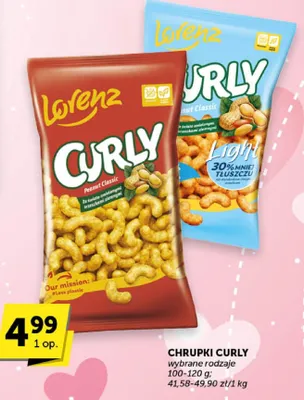 Chrupki CURLY wybrane rodzaje promocja w Euro Sklep