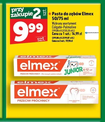 Pasta do zębów Elmex przeciw próchnicy promocja w TOPAZ