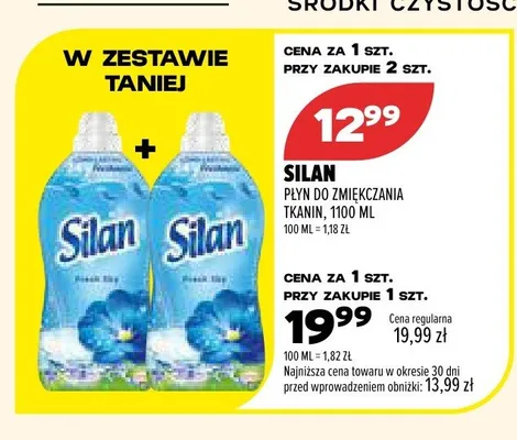 Płyn do zmiękczania tkanin Silan promocja w Drogerie Natura