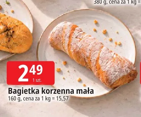 Bagietka korzenna mała promocja w Leclerc