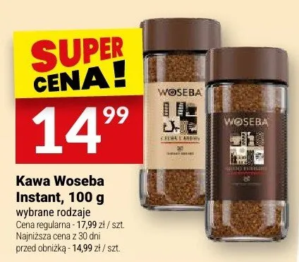 Kawa Woseba Instant promocja w Twój Market