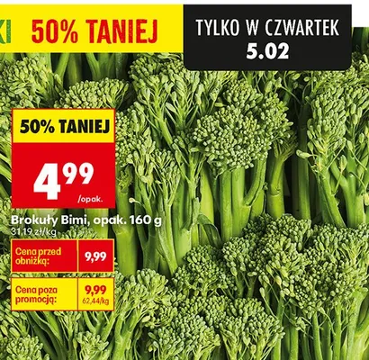 Brokuły Bimi promocja w Biedronka