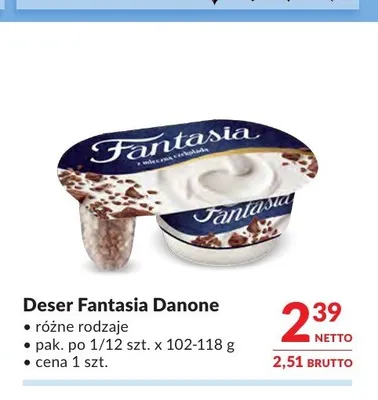 Deser Fantasia Danone promocja w Makro