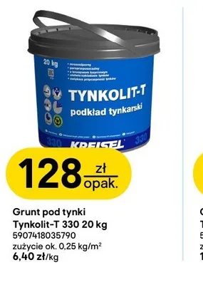Grunt pod tynki Tynkolit-T 330 KREISEL 20kg promocja w Castorama