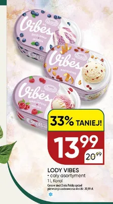 Lody Koral Vibes Mascarpone Malina promocja w Chata Polska