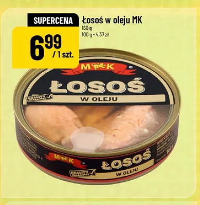 Łosoś w oleju MK promocja w POLOmarket