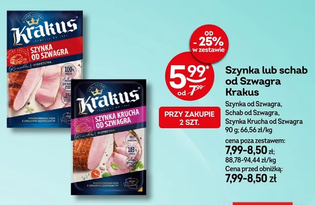 Szynka od Szwagra Krakus promocja w Żabka