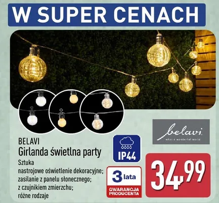 Girlanda świetlna party promocja w Aldi
