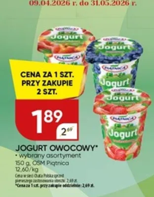 Jogurt owocowy promocja w Chata Polska