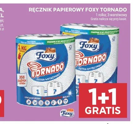 Ręcznik papierowy Foxy Tornado promocja w Stokrotka