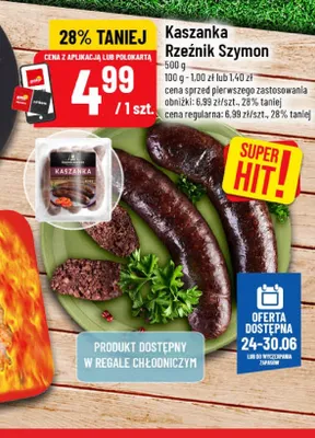 Kaszanka Rzeźnik Szymon promocja w POLOmarket