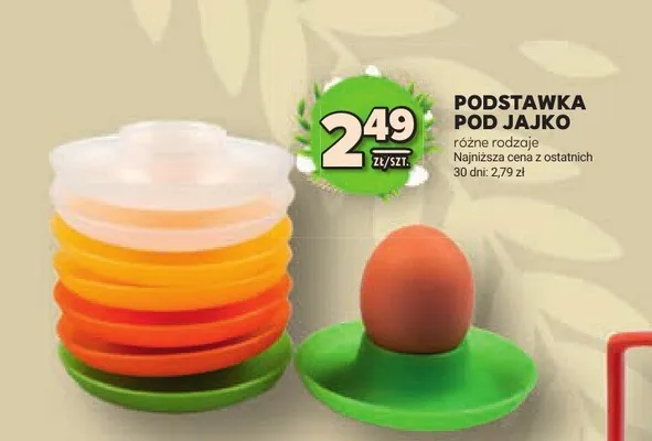 Podstawka pod jajko różne rodzaje promocja w Stokrotka
