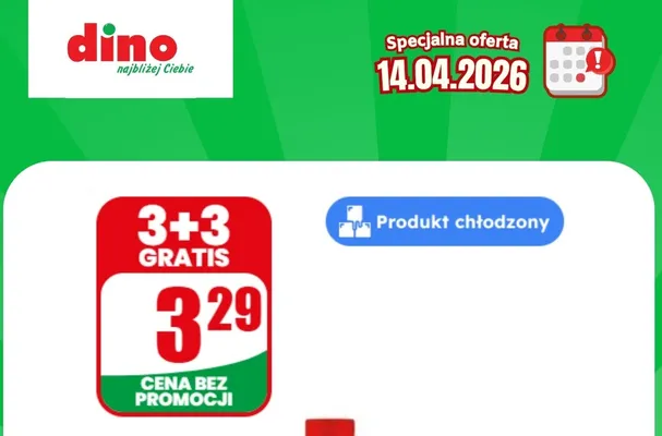 Produkt chłodzony promocja w Dino