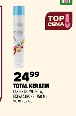 Lakier do włosów Extra Strong Total Keratin promocja w Drogerie Natura