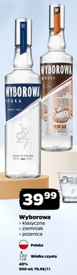 Wódka Wyborowa klasyczna Polska promocja w Netto