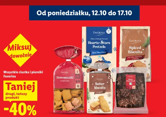 Pierniki Honey Gingerbread Favorina promocja w Lidl