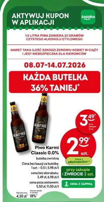 Piwo bezalkoholowe Karmi Classic promocja w Żabka