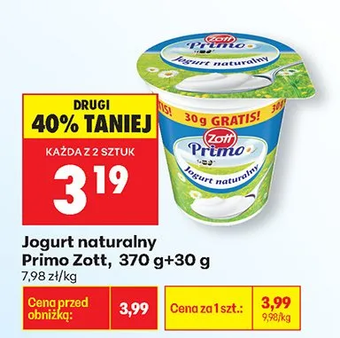 Jogurt naturalny Jana promocja w Biedronka