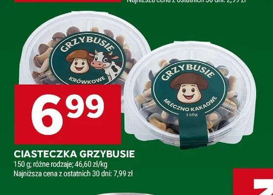 Ciasteczka mleczno-kakaowe Grzybusie promocja w Stokrotka