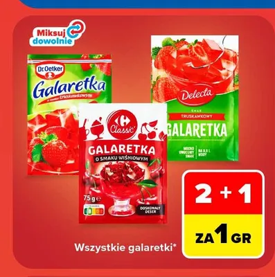 Galaretka o smaku wiśniowym Carrefour Classic promocja w Carrefour