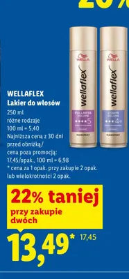 Lakier do włosów Wellaflex promocja w Lidl