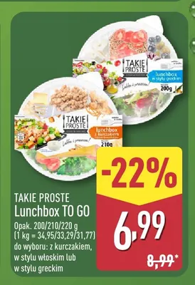 Lunchbox TO GO w stylu włoskim Takie Proste promocja w Aldi