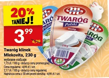 Twaróg klinek promocja w Twój Market