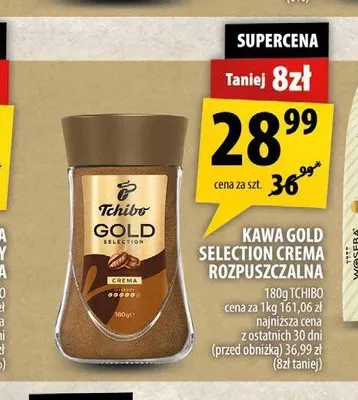 Kawa rozpuszczalna Tchibo Gold Selection Crema promocja w Arhelan